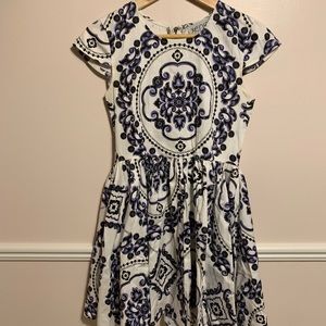China print style dress